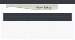 Desktop Screenshot of hiddensprings.ca