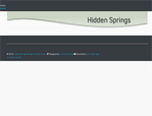 Tablet Screenshot of hiddensprings.ca